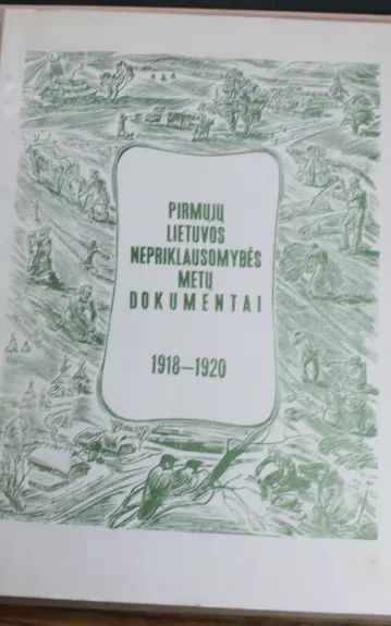 Pirmųjų Lietuvos nepriklausomybės metų dokumentai 1918-1920