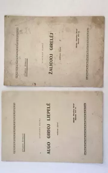 2vnt. Senovinės muzikinės natos - bukletai 1932m. - Autorių Kolektyvas, knyga 1