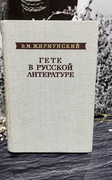 ГЕТЕ В РУССКОЙ ЛИТЕРАТУРЕ - V. M. Žirmunskij, knyga