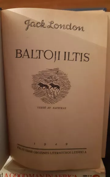 Baltoji iltis - Jack London, knyga