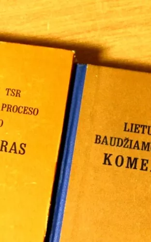 Lietuvos tsr baudžiamojo kodekso komentaras