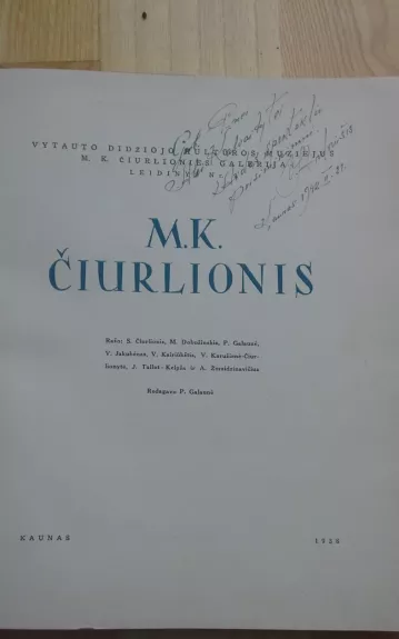 M. K. Čiurlionis