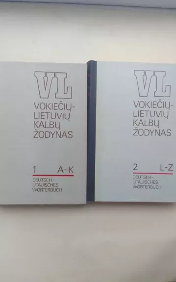 Vokiečių - lietuvių kalbų žodynas, 2 tomai