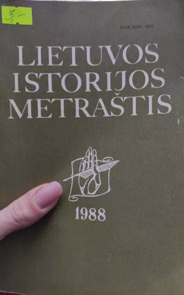 Lietuvos istorijos metraštis 1988 - Autorių Kolektyvas, knyga 1