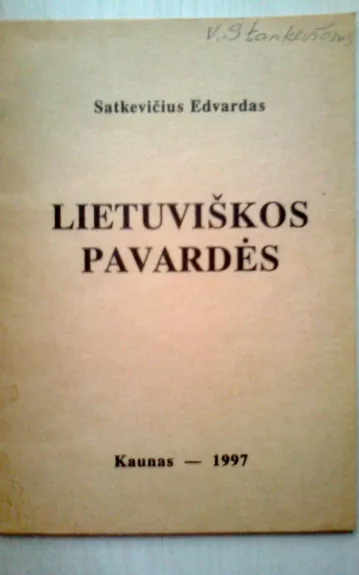 Lietuviškos pavardės