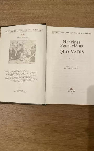 Quo vadis - Henrikas Senkevičius, knyga 1