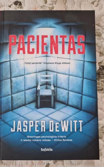Pacientas - Jasper DeWitt, knyga