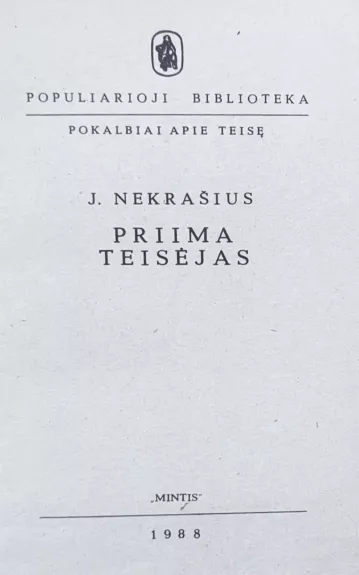 Priima teisėjas