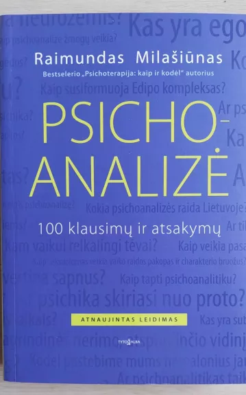 Psichoanalizė - Raimundas Milašiūnas, knyga