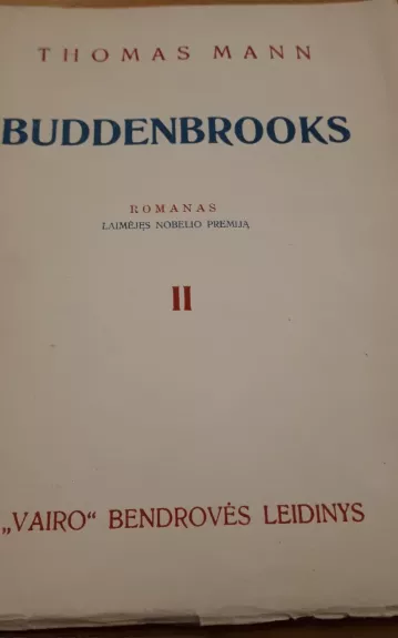 BUDDENBROOKS - Thomas Mann, knyga
