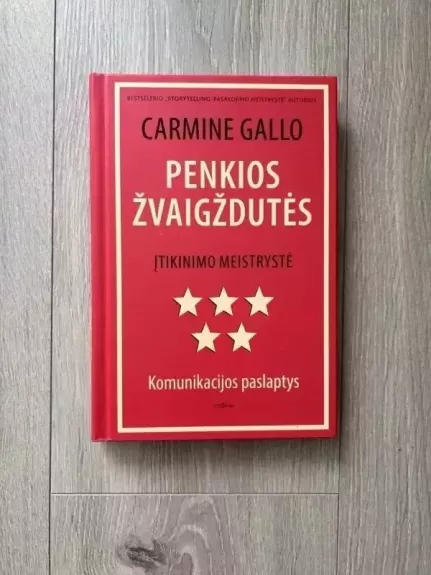 Penkios žvaigždutės - Carmine Gallo, knyga