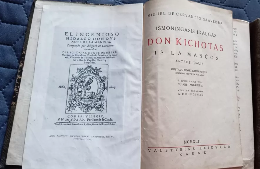 Išmoningasis Idalgas Don Kichotas iš La Mančos I ir II dalys - Miguel Cervantes, knyga 1