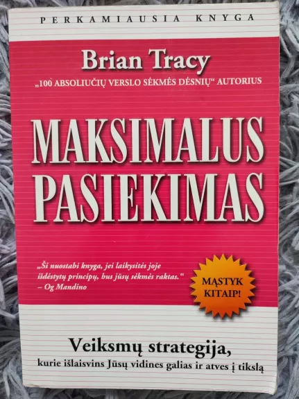 Maksimalus pasiekimas - Brian Tracy, knyga