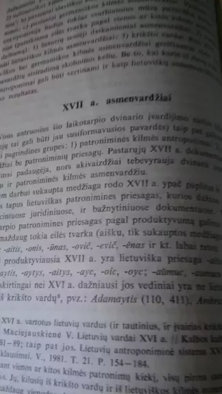 Lietuvių pavardžių susidarymas - Vitalija Maciejauskienė, knyga 1