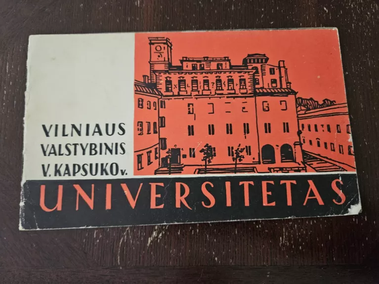 Vilniaus Valstybinis V.Kapsuko Universitetas - J. Pauliukonienė, knyga