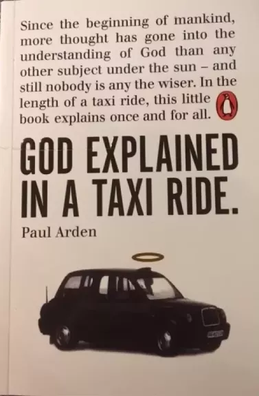 God explained in a taxi ride - Paul Arden, knyga