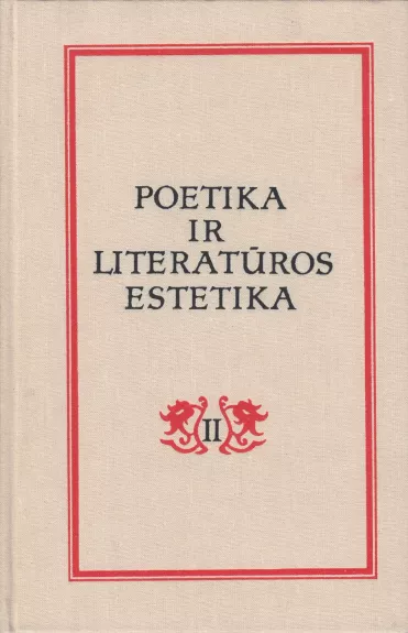 Poetika ir literatūros estetika II