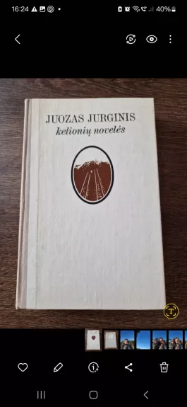 Kelionių novelės - Juozas Jurginis, knyga