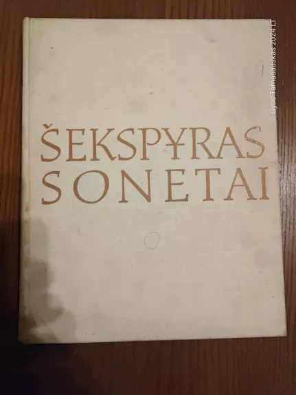 SONETAI - Viljamas Šekspyras, knyga