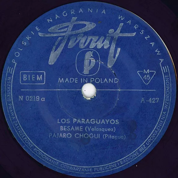 Besame - Trio Los Paraguayos, plokštelė