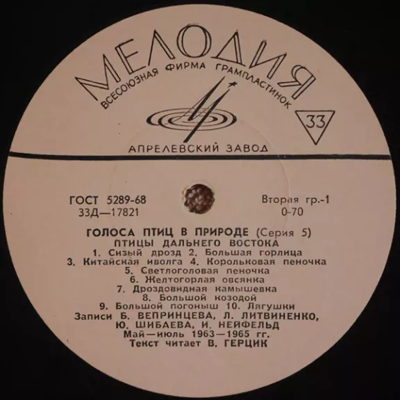 Голоса Птиц В Природе (Серия 5). Птицы Дальнего Востока