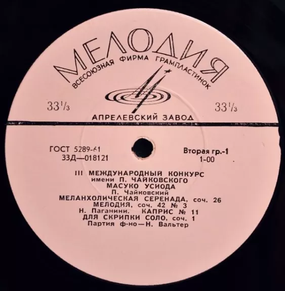 III Международный Конкурс Имени П. Чайковского