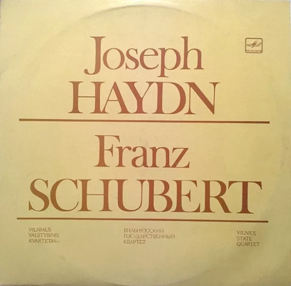 Styginių Kvartetas Op. 54 Nr. 2 / Styginių Kvartetas Op. 125 Nr. 1 - Joseph Haydn / Franz Schubert, Vilnius Quartet, plokštelė