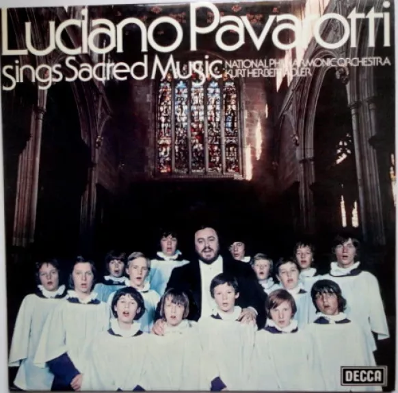 Luciano Pavarotti Sings Sacred Music - Luciano Pavarotti, Kurt Herbert Adler, National Philharmonic Orchestra, plokštelė