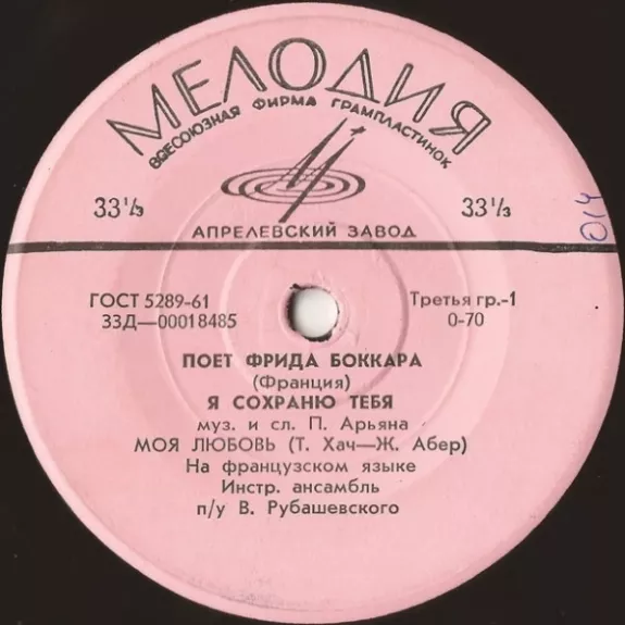 Поет Фрида Боккара