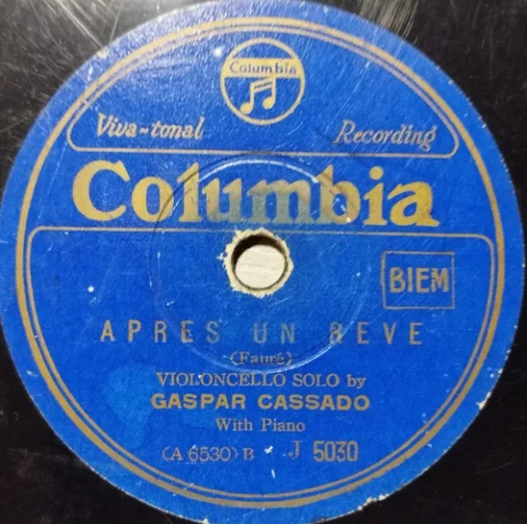 Evening Song / Après Un Rêve - Gaspar Cassadó, Robert Schumann, Gabriel Fauré, plokštelė