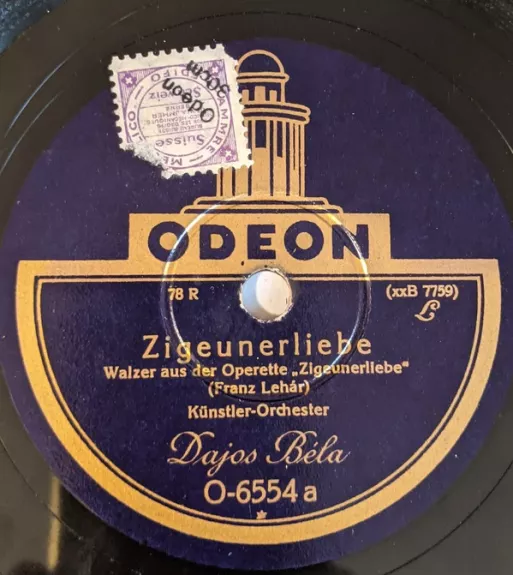 Zigeunerliebe / Walzer Aus Der Operette "Polenblut" - Künstler-Orchester Dajos Béla, plokštelė