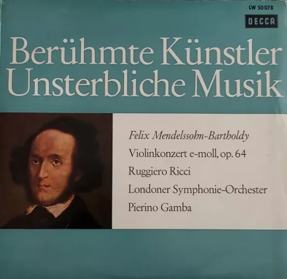 Concerto In E Minor For Violin And Orchestra, Op. 64