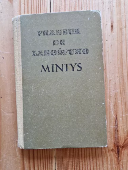 Mintys - Fransua de Larošfuko, knyga