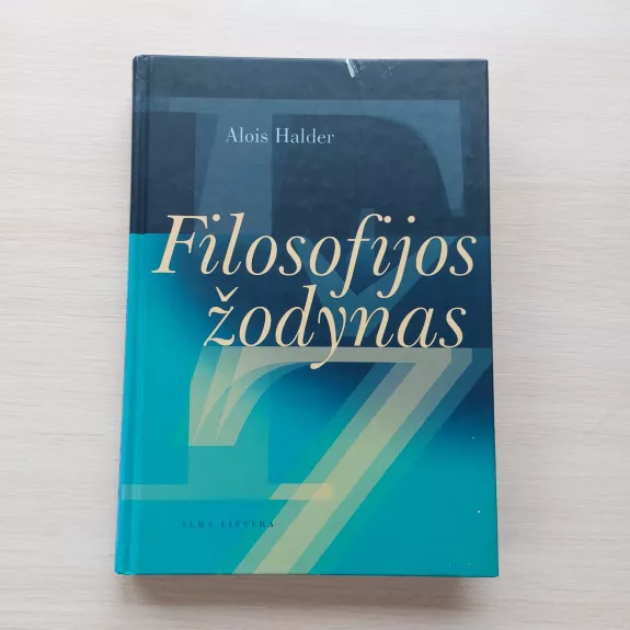 Filosofijos žodynas - Alois Halder, knyga 1