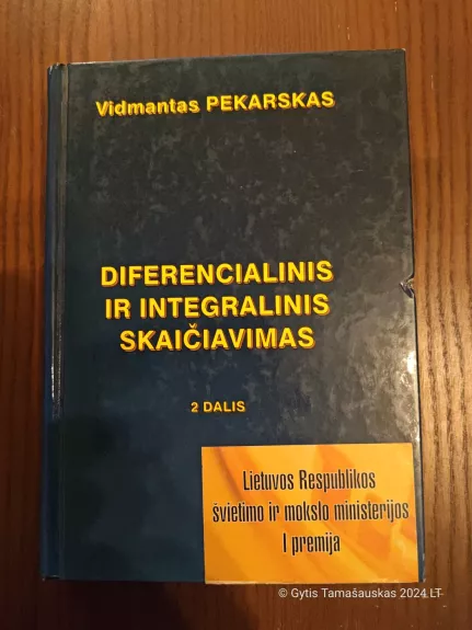 Diferencialinis ir integralinis skaičiavimas 2 dalis - V. Pekarskas, knyga