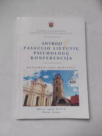 Antroji pasaulio lietuvių psichologų konferencija - Autorių Kolektyvas, knyga 1