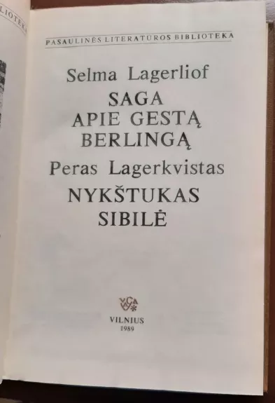 Saga apie Gestą Berlingą. Nykštukas Sibilė