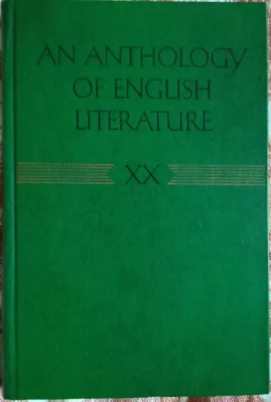 An anthology of english literature XX