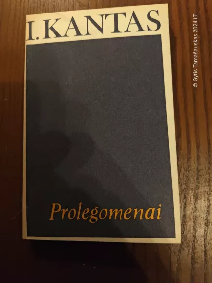 Prolegomenai - Imanuelis Kantas, knyga