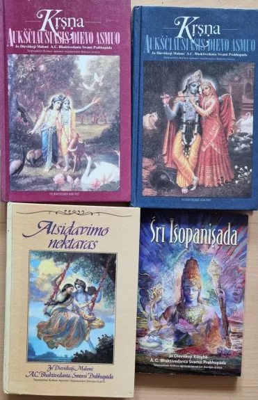 Atsidavimo nektaras ,Krišna  aukščiausiasis Dievo asmuo, Sri Isopanisada - A. C. Bhaktivedanta Swami Prabhupada, knyga