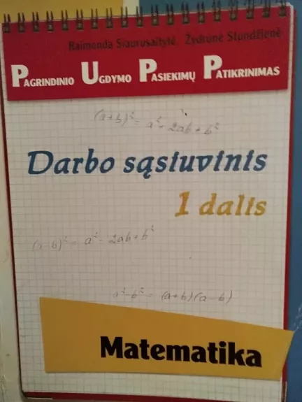 Matematika. Darbo sąsiuvinis 1 dalis. X klasei