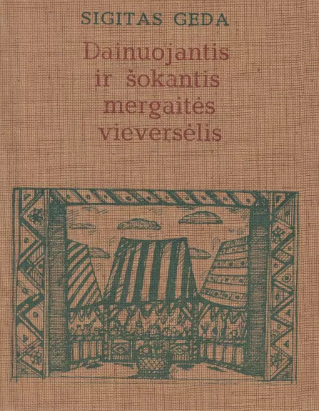 Dainuojantis ir šokantis mergaitės vieversėlis