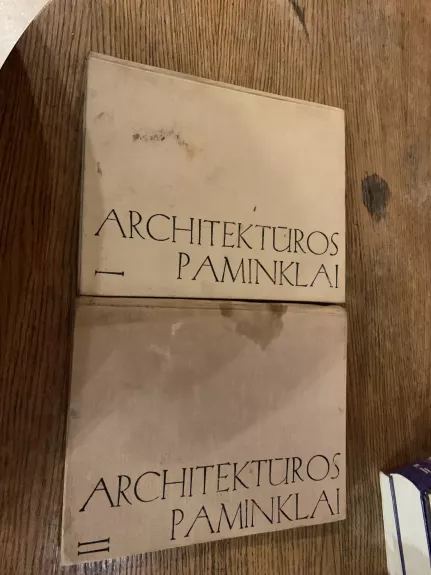 Architektūros Paminklai 1 ir 2 tomai - Autorių Kolektyvas, knyga 1