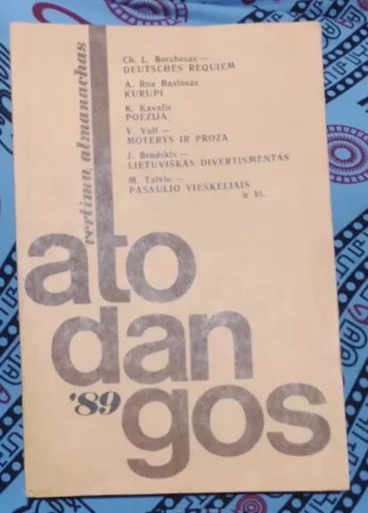 Atodangos'89 - Autorių Kolektyvas, knyga