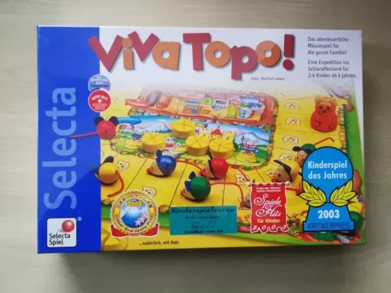 Stalo žaidimas Selecta "Viva Topo!" nuo 4 m.