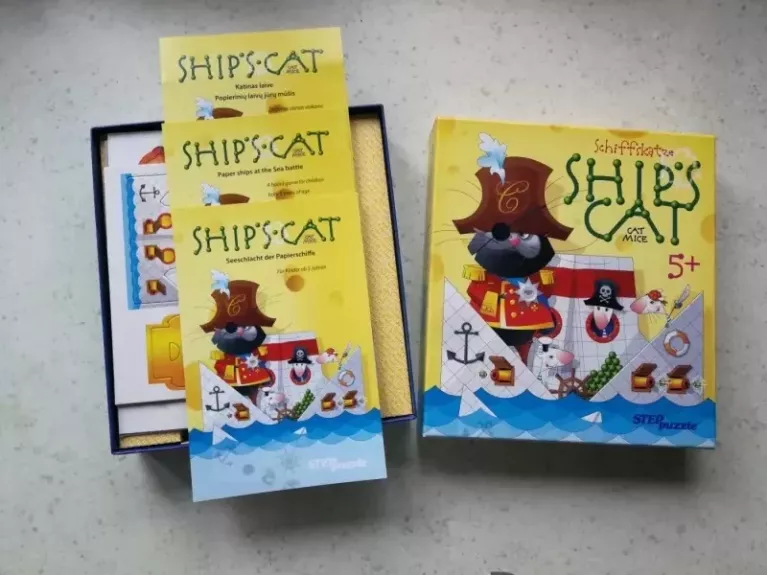 Lavinamasis stalo žaidimas "Laivo katinas" LT / Educational board game Ships's Cat - EN, DE,  LT - , stalo žaidimas 1