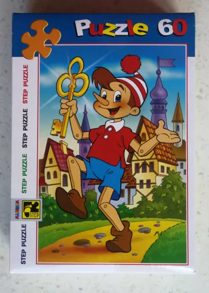 Dėlionė Puzzle 60 "Buratinas Auksinis raktelis" / 60 Puzzle Pinocchio Buratino. Golden key