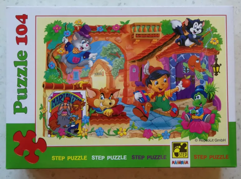 Dėlionė Puzzle 104 “Pinokis” / 104 Puzzle Pinocchio / Burattino / Buratino / Buratinas