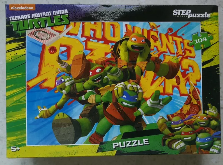 Dėlionė Puzzle 104 "Vėžliukai nindzės" / 104 Puzzle Teenage Mutant Ninja Turtles