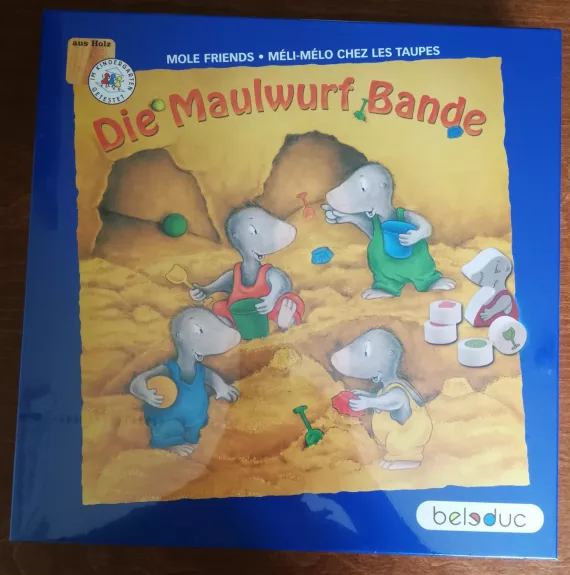 Stalo žaidimas Beleduc "Kurmiai kapstosi", nuo 4 m. / Brettspiel Beleduc Die Maulwurf Bande / Board game Mole Friends